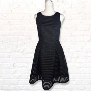 MOSSIMO Womens Eyelet Fit & Flare Dress Size S Black